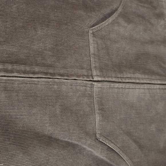Zara, Trafaluc, Olive Green Corduroy Hooded Jacket. LG - Picture 4 of 10